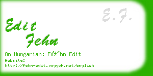 edit fehn business card